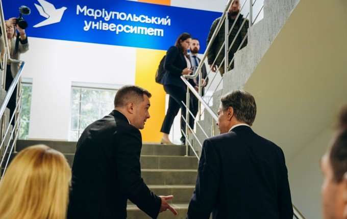 US Secretary of State Anthony Blinken visited Mariupol University